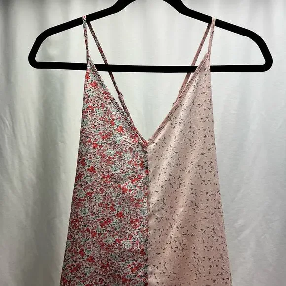 Cider Maxi Slip Dress Two Tone Pink Floral NWT Women's Size XS - Picture 4 of 6